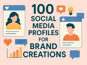 social media profiles for brand creations