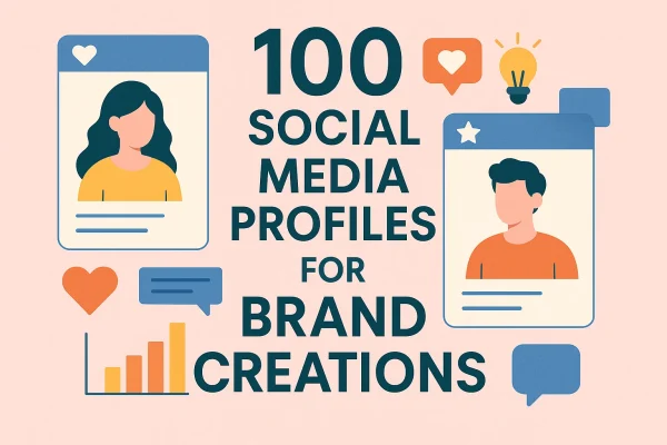 social media profiles for brand creations