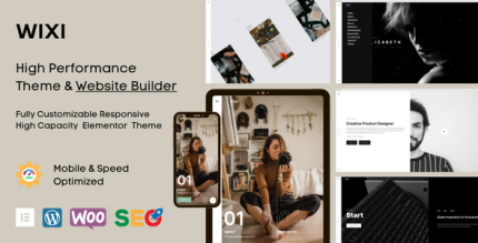 Wixi - Creative Personal Portfolio WordPress Theme