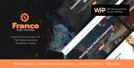 Franco | Steel Factory & Industrial Plant WordPress Theme