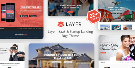 Layer -  SaaS & Startup Landing Page WordPress Theme