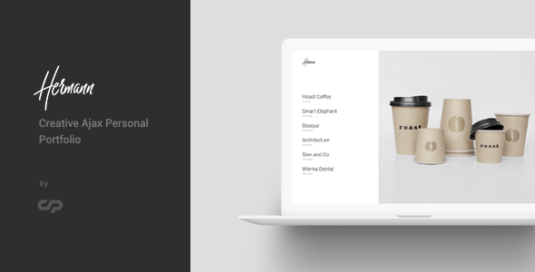 Hermann – Creative Ajax Portfolio HTML Template
