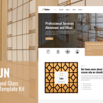 Babun – Aluminum and Glass Installation and Repair Services Elementor Template Kit