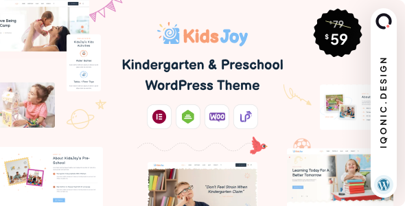 KidsJoy – Kindergarten and Preschool WordPress Theme
